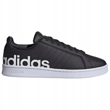 Buty Trampki Czarne Skóra Wygodne Męskie ADIDAS GRAND COURT