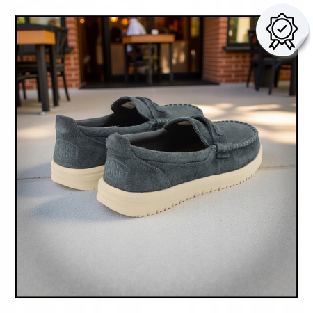 BUTY MĘSKIE LEKKIE MOKASYNY ZAMSZOWE HEYDUDE NXT LOAFER 43773 0OH