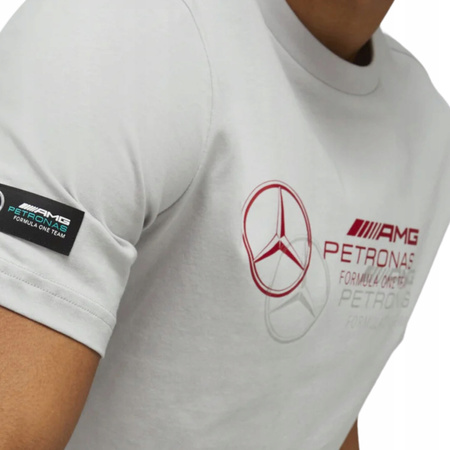 KOSZULKA MĘSKA SZARA PUMA MAPF1 LOGO 53848202 r. XL