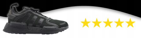 Buty Sportowe Czarne Młodzieżowe Wygodne ADIDAS NMD_V3 GX5683