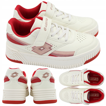 Buty Dziecięce Dla Dziewczynek Białe Wygodne LOTTO PINADEE K Girls