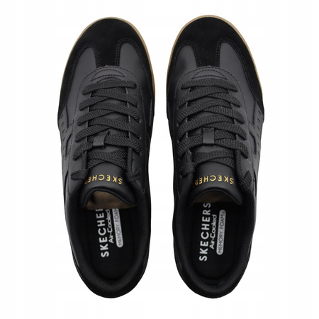 Buty męskie skechers czarne wygodne lekkie sneakersy 183280/blk 