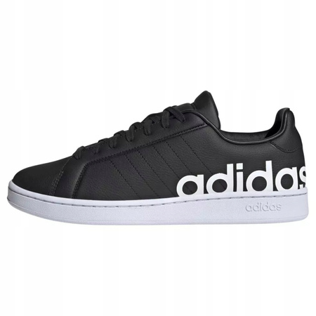 Buty Trampki Czarne Skóra Wygodne Męskie ADIDAS GRAND COURT