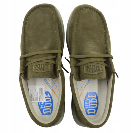 BUTY MĘSKIE LEKKIE MOKASYNY ZAMSZOWE HEYDUDE WALLY COMF SUEDE 419753AF 