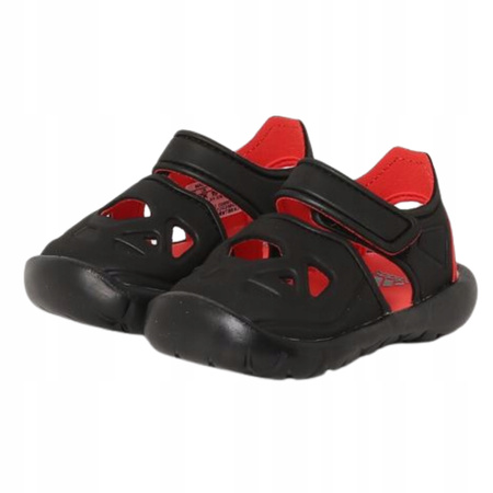 Sandałki Dziecięce Czarne Wygodne Na Basen Rzepy ADIDAS FORTASWIM 