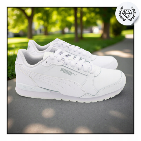 BUTY SPORTOWE MĘSKIE BIAŁE WYGODNE PUMA ST RUNNER 384855 10 r. 45
