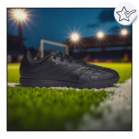 Buty Turfy do piłki nożnej skórzane ADIDAS COPA PURE.3 TF CZARNE 