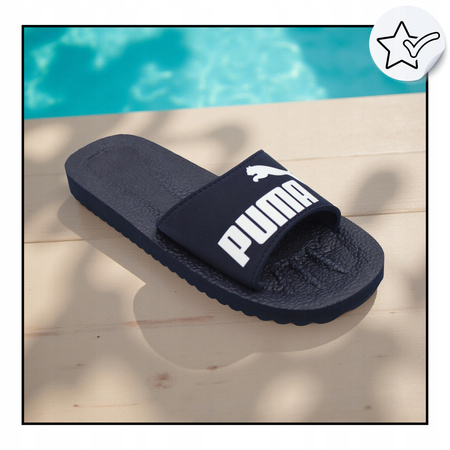 KLAPKI MĘSKIE GRANATOWE NA BASEN NA PLAŻĘ PUMA PURECAT 360262 02 r. 44,5