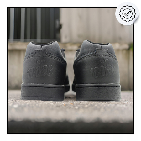 BUTY SPORTOWE MĘSKIE CZARNE WYGODNE SKÓRA NIKE EBERNON AQ1775 003 r. 44,5