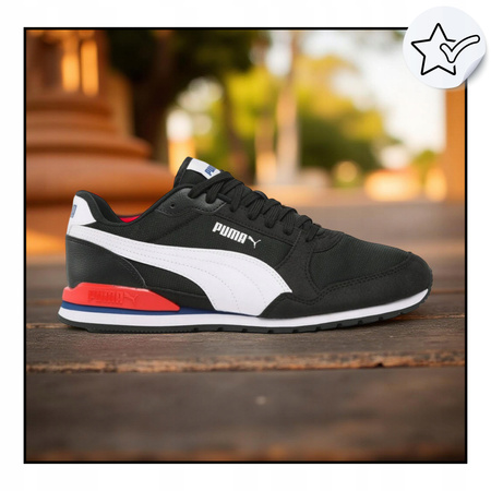 Buty sneakersy męskie WYGODNE PUMA ST RUNNER CZARNE 