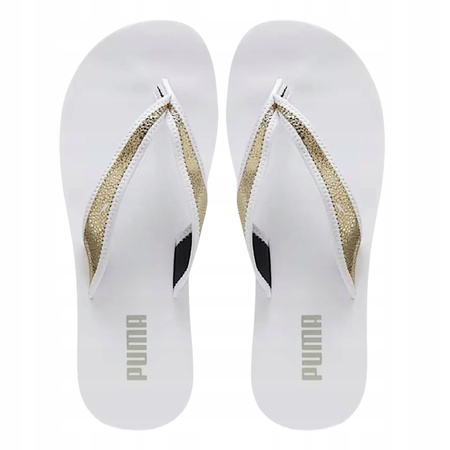 DAMSKIE JAPONKI PUMA SANDY FLIP METALLIC SHINE KLAPKI LATO ZŁOTE R. 35,5
