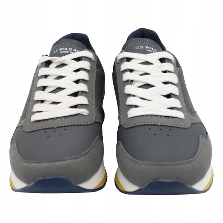 Buty Sneakersy Wygodne Męskie US POLO ASSN NOBIL003-GRY001