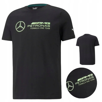 KOSZULKA MĘSKA CZARNA PUMA MAPF1 LOGO 534917 01 r. XL