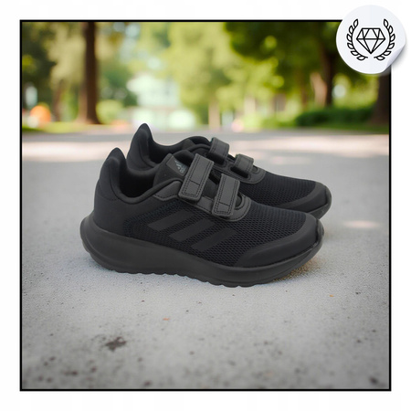 Buty dziecięce sportowe lekkie wygodne czarne adidas tensaur ig8568 