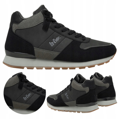 BUTY MĘSKIE ZIMOWE WYSOKIE OCIEPLANE LEE COOPER LCJ23313066M