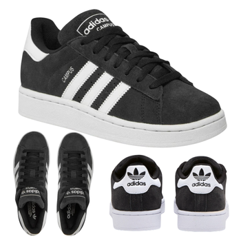 Buty sportowe męskie wygodne czarne sneakersy adidas campus id9844