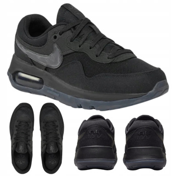 BUTY SPORTOWE MŁODZIEŻOWE WYGODNE CZARNE NIKE AIR MAX MOTIF DH9388003 r38,5