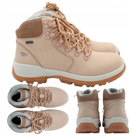 4f BUTY DAMSKIE WYGODNE TREKKINGOWE NA JESIEŃ ZIMĘ OBDH253 560