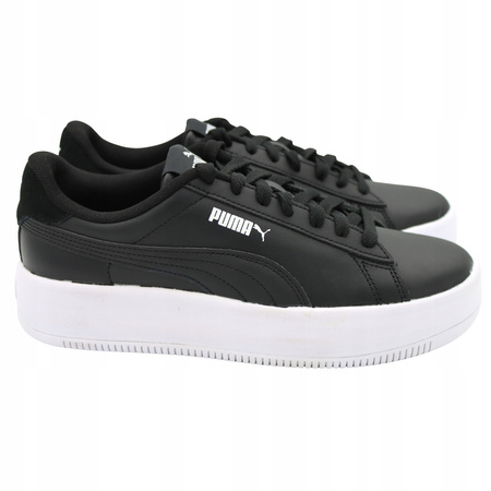 Buty damskie PUMA LILY PLATFORM Sneakersy sportowe czarne skóra 