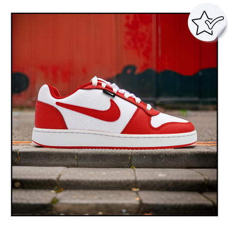 Buty Sneakersy Sportowe Męskie Skórzane Wygodne Białe NIKE EBERNON 