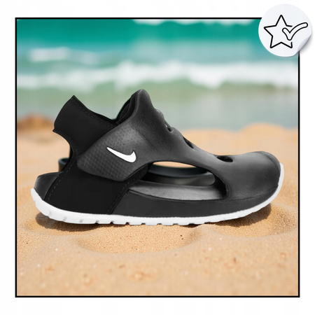 Nike sandałki dziecięce czarne wygodne lekkie SUNRAY