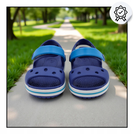 Sandałki dziecięce granat lekkie wygodne crocs crocband 12856 4bx 