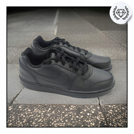 Buty sportowe czarne męskie NIKE EBERNON LOW wygodne skóra 