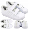BUTY DZIECIĘCE SPORTOWE KOMUNIJNE BIAŁE WYGODNE ADIDAS VS PACE IE3474 r. 34