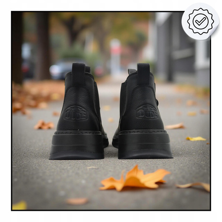 Buty męskie sztyblety czarne wygodne lekkie heydude 44293-060