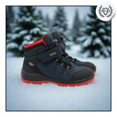 BUTY DZIECIĘCE 4F WYGODNE TREKKINGOWE NA JESIEŃ ZIMĘ JOBMW253 31S