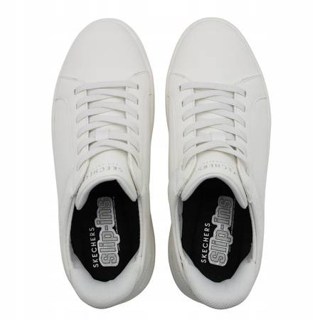 Buty męskie skechers wygodne lekkie wsuwane białe 183177/wht