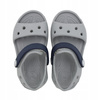 Sandałki dziecięce szare lekkie wygodne crocs crocband 12856 01u 