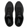 Buty męskie skechers czarne wygodne lekkie sneakersy 52458/bbk