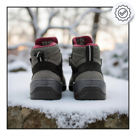 BUTY DZIECIĘCE 4F WYSOKIE TREKKINGOWE NA JESIEŃ ZIMĘ 4FJOBMW253 25S 