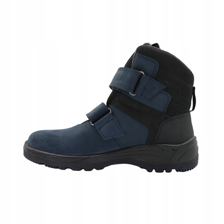 BUTY DZIECIĘCE 4F WYGODNE ZE SKÓRY WYSOKIE NA JESIEŃ ZIMĘ JOBMW25231S