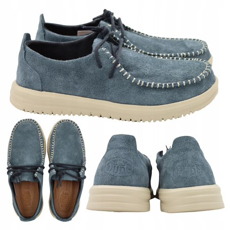BUTY MĘSKIE LEKKIE MOKASYNY ZAMSZOWE HEYDUDE NXT MOC 43772 4XB