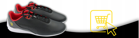 MĘSKIE BUTY SPORTOWE WYGODNE CZARNE PUMA FERRARI 307193 04 r. 40