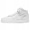 Buty Młodzieżowe Wysokie Wygodne Białe Skórzane NIKE AIR FORCE 1