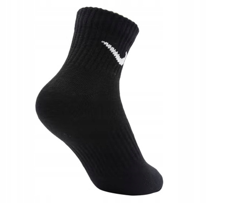 Skarpetki Długie Czarne Wygodne Męskie Bawełna NIKE SX7664 010