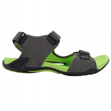 Sandały Damskie Młodzieżowe Wygodne Lekkie DK 3431 GREY/LT.GREEN