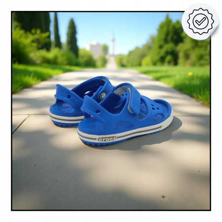 SANDAŁY DZIECIĘCE LEKKIE WYGODNE NIEBIESKIE CROCS CROCBAND 148544JN 