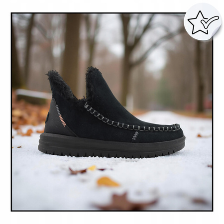 Buty damskie ocieplane lekkie wygodne heydude camden suede 42028 060