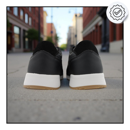 Buty męskie skechers czarne wygodne lekkie sneakersy 183280/blk 