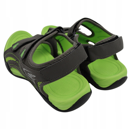 Sandały Damskie Młodzieżowe Wygodne Lekkie DK 3431 GREY/LT.GREEN