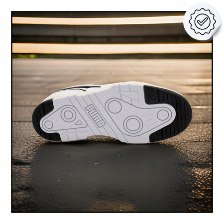 Buty Męskie Sportowe Skóra Białe Wygodne PUMA SLIPSTREAM BBALL