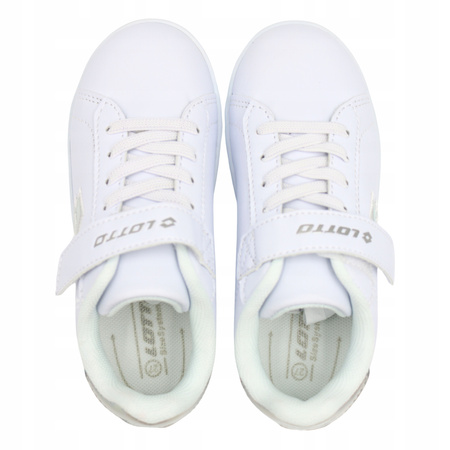 BUTY DZIECIĘCE SPORTOWE BIAŁE KOMUNIJNE WYGODNE LOTTO 2600270K 1082