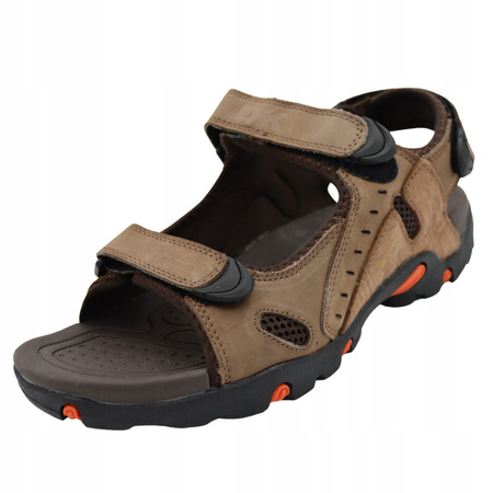 Sandały Męskie Na Lato Trekkingowe Wygodne Lekkie DK ZT-013 BROWN