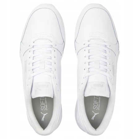 Buty Sportowe Męskie Wygodne Białe Skórzane Skóra PUMA ST RUNNER 