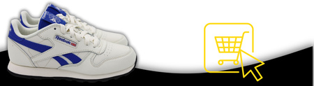 Buty Sportowe Damskie Wygodne Białe Skóra REEBOK CLASSIC LEATHER