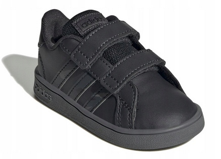 Buty dziecięce czarne adidas Grand Court GW6233 